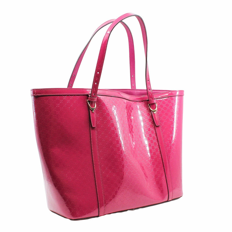 Tote Patent Leather Pink Berry