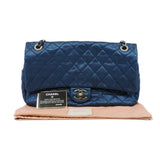 thumbnail flap bag in blue caviar skin