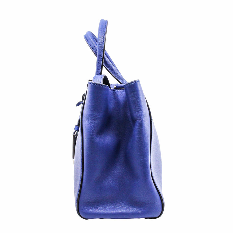 2JOURS BAG LEATHER PETITE SMALL BLUE PHW