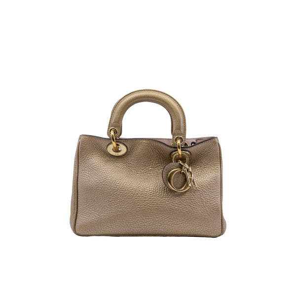 mini issimo in leather gold ghw - L'UXE LINK