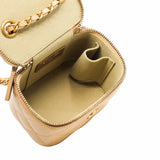 thumbnail vanity case small lambskin beige  ghw seri 31 - L'UXE LINK