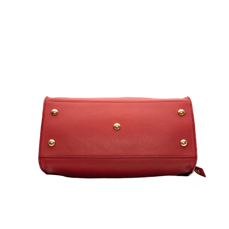 ysl small tote y bucle red