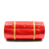 thumbnail drawstring  petent leather in red  gold hardware - L'UXE LINK