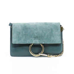 faye medium  suede blue green ghw