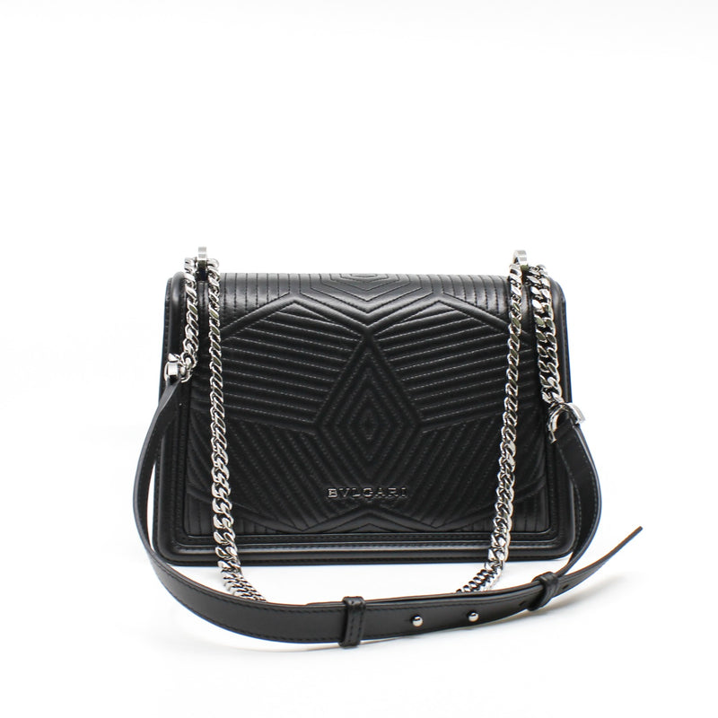 seripenti flap bag black phw - L'UXE LINK