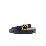 thumbnail black belt #65 26 ghw f circle buckle - L'UXE LINK