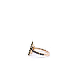 thumbnail finesse black crystal ring in 18k wg  #51