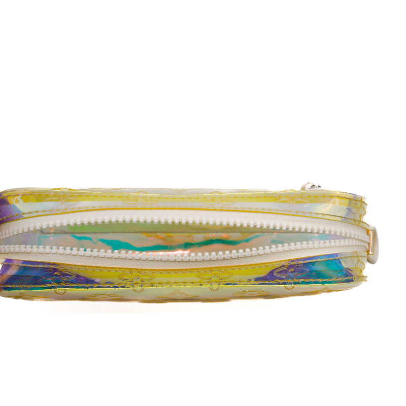 Pochette Volga Iridescent Prism in rainbow pva white phw