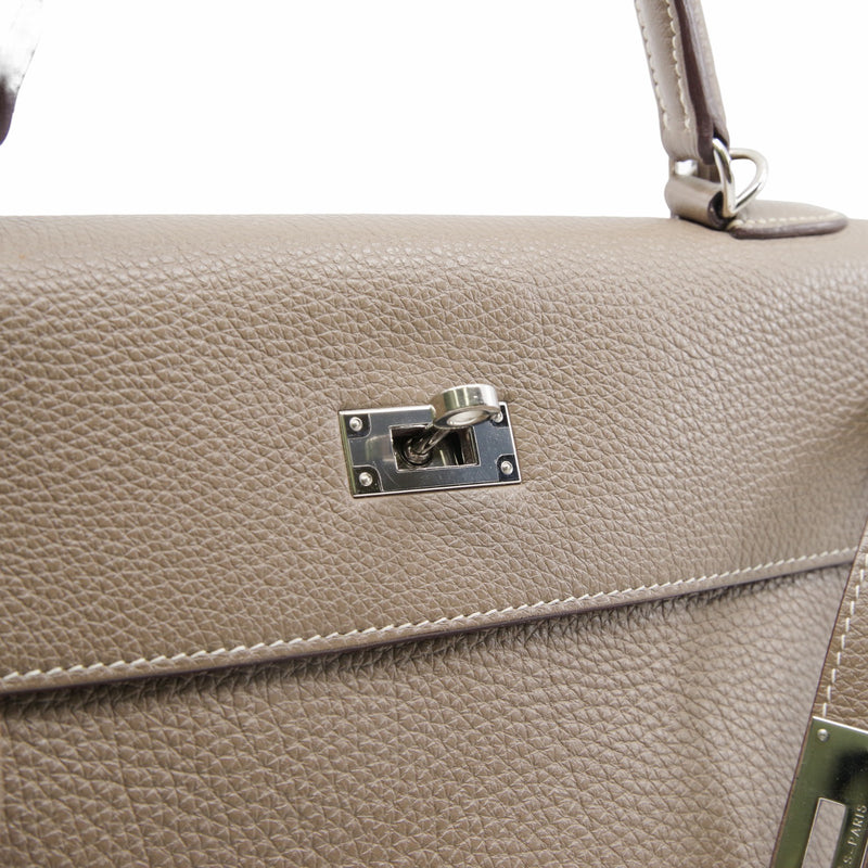 The Luxury Brand - Brand New Hermes Kelly 32 Etoupe Togo GHW Stamp