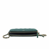 thumbnail cf zip chain bag mini fabric green  seri28 - L'UXE LINK