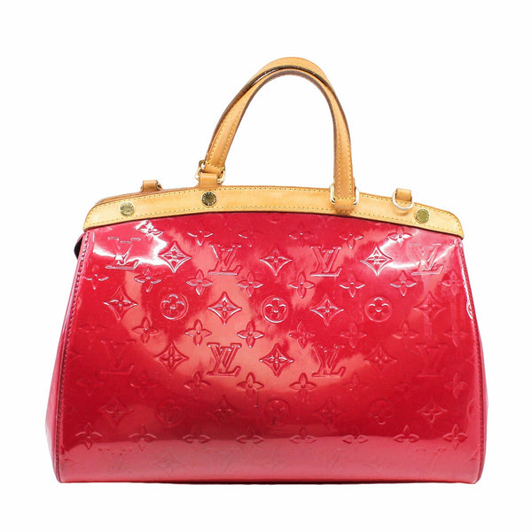 BREA HANDBAG MONOGRAM VERNIS MM PINK PATENT GHW - L'UXE LINK