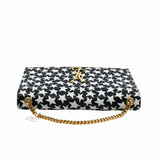 thumbnail Chain Bag  Star Print Monogram Black White GHW - L'UXE LINK