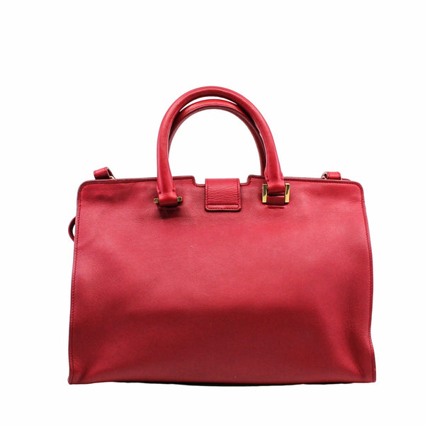 CHYC CABAS TOTE SMALL LEATHER RED GHW - L'UXE LINK