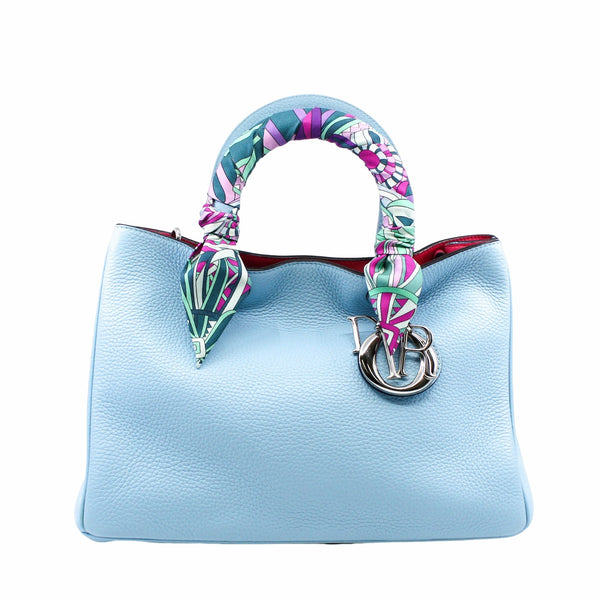 issimo MM light blue mix rosepink  with twilly  phw - L'UXE LINK