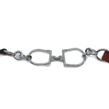 thumbnail brown leather chocker - L'UXE LINK