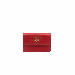 Prada card holder outlet red