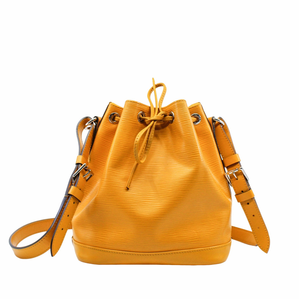 Louis Vuitton Noe EPI Orange Leather Bucket Bag