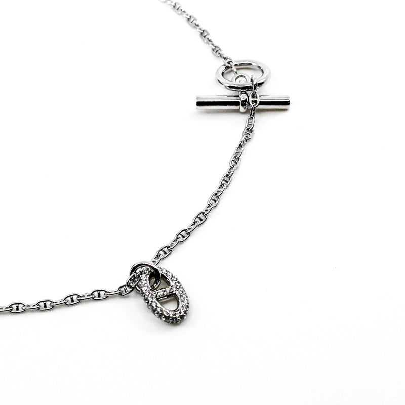 d'ancre diamond necklace in 18k wg