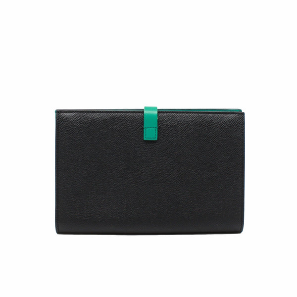 wallet large black mix green ghw