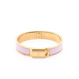 thumbnail clic cadenas bangle rose pink with rghw - L'UXE LINK