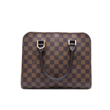 thumbnail vintage box top handle strap shoulder bag in damier ebene ghw 2020