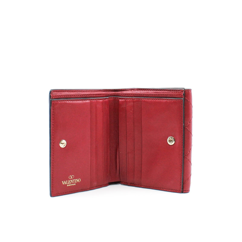 vt small red wallet rivet