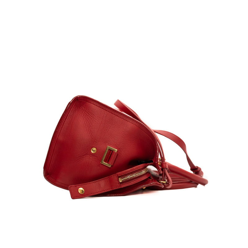 ysl small tote y bucle red