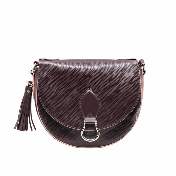 Diagonal Prunne Rose Poudre Shoulder Bag  Epi Leather  Purple  PHW - L'UXE LINK