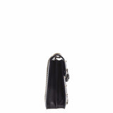 thumbnail flap  chain bag leather black - L'UXE LINK