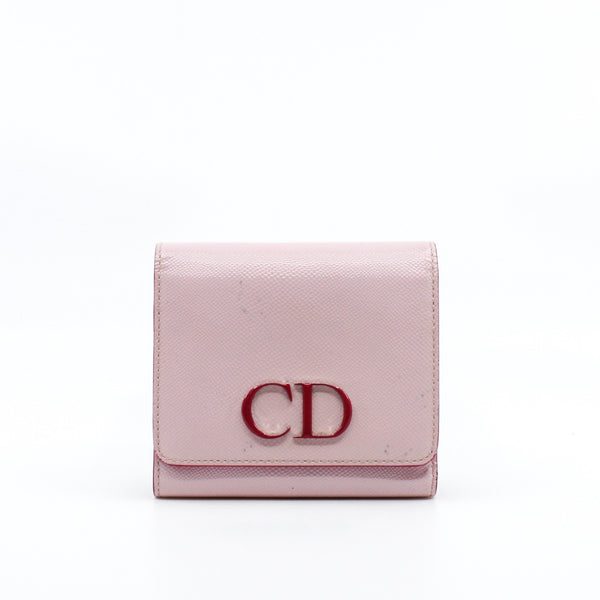 wallet small patent pink