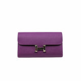 thumbnail constance long wallet epsom purple phw T stamp - L'UXE LINK