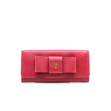 thumbnail Prada wallet red rose with a bow - L'UXE LINK