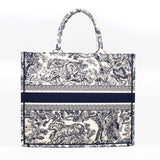 thumbnail Dior Toile De Jouy Book Tote Large Blue Embroidery rrp5000 - L'UXE LINK