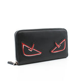 thumbnail monster eyes long zip wallet black phw - L'UXE LINK