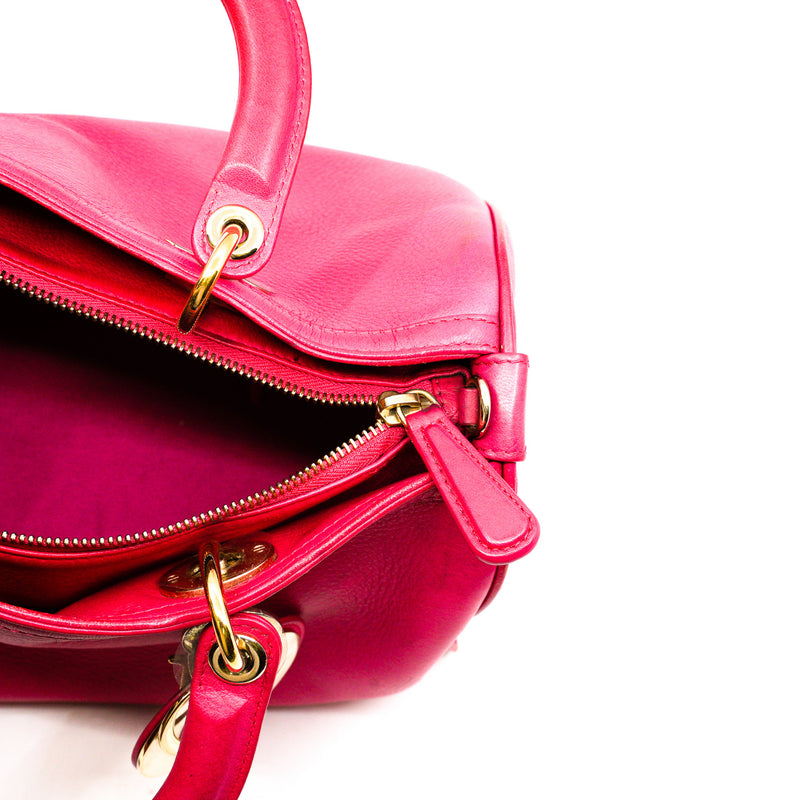 zip tote in calfskin pink phw