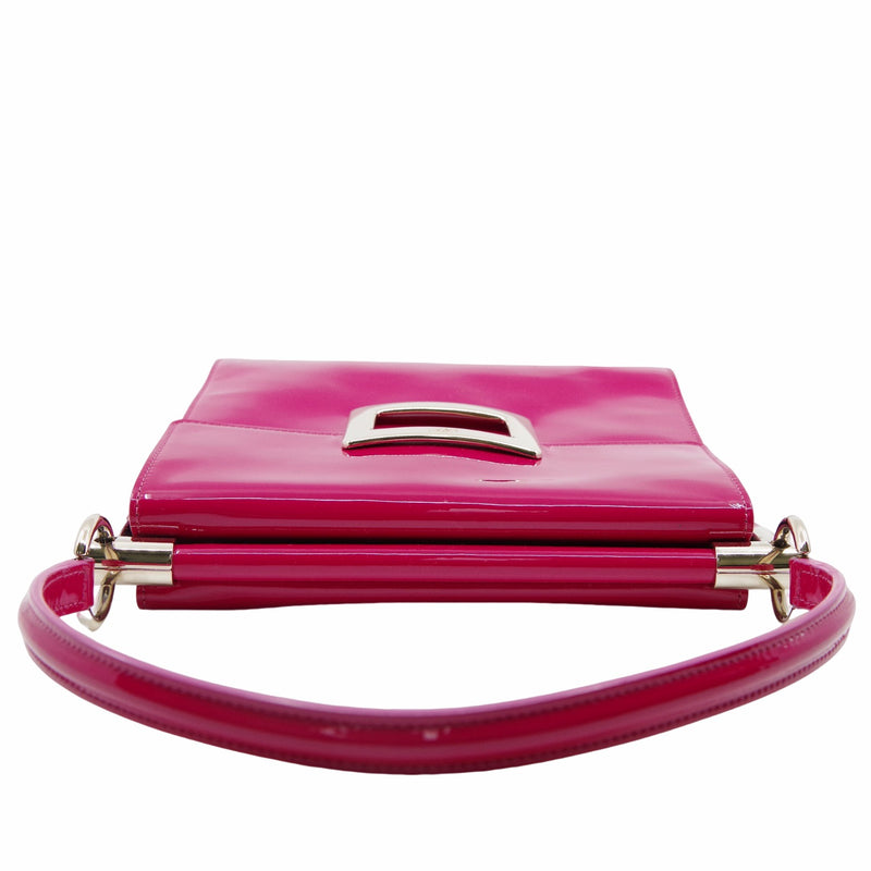 Viv' Carré shoulder bag Small leather Rose Pink – L'UXE LINK