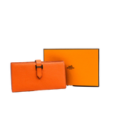 thumbnail bearn long wallet orange ghw A stamp - L'UXE LINK