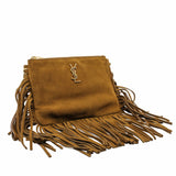 thumbnail MEDIUM tassels CLUTCH BROWN GHW - L'UXE LINK