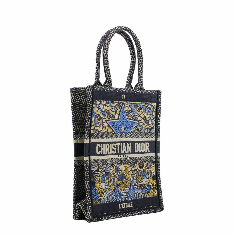 vertical book tote SMALL  CLOTH - L'UXE LINK