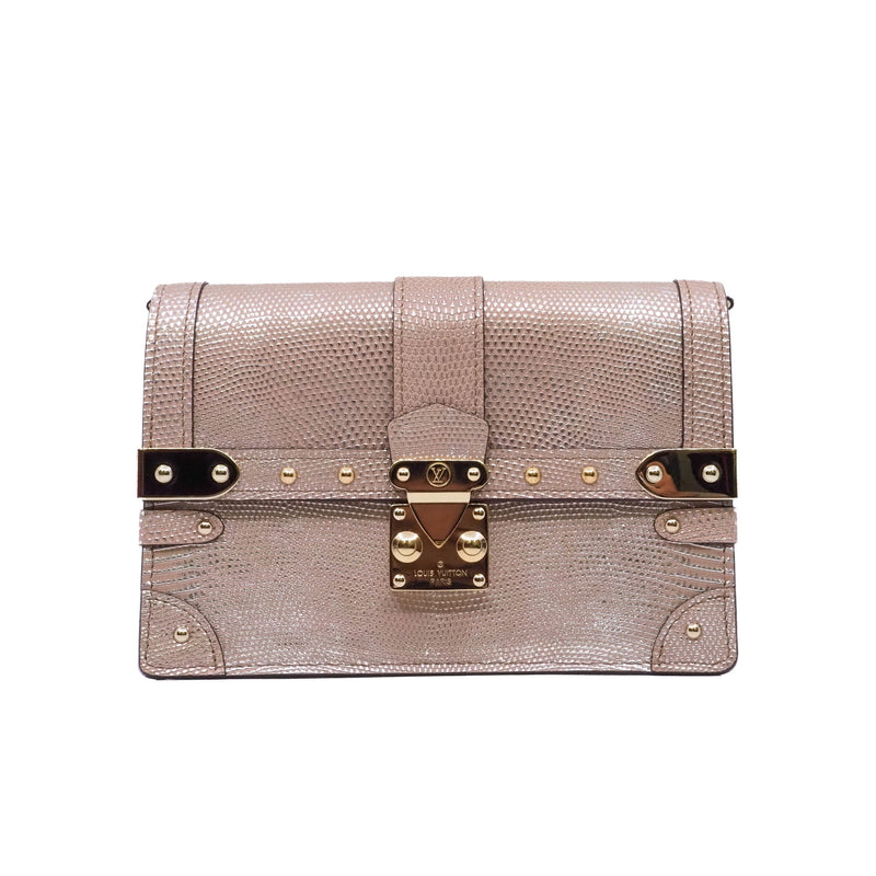 trunk woc in lizard pink/beige ghw 2022 - L'UXE LINK