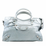 thumbnail CITY HANDBAG LEATHER sky blue - L'UXE LINK