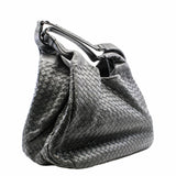 thumbnail Nappa Intrecciato Hobo Bag  Large   Lambskin  Grey