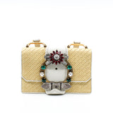 thumbnail tweed side bag white - L'UXE LINK