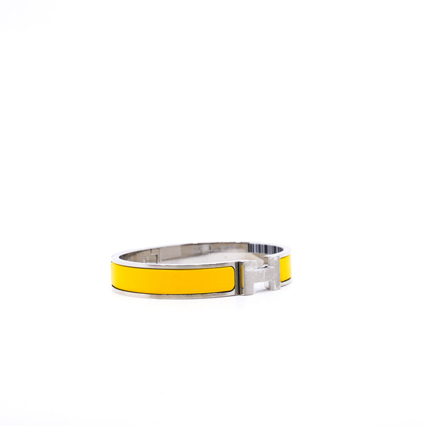 man clic h bangle in 7I yellow phw - L'UXE LINK