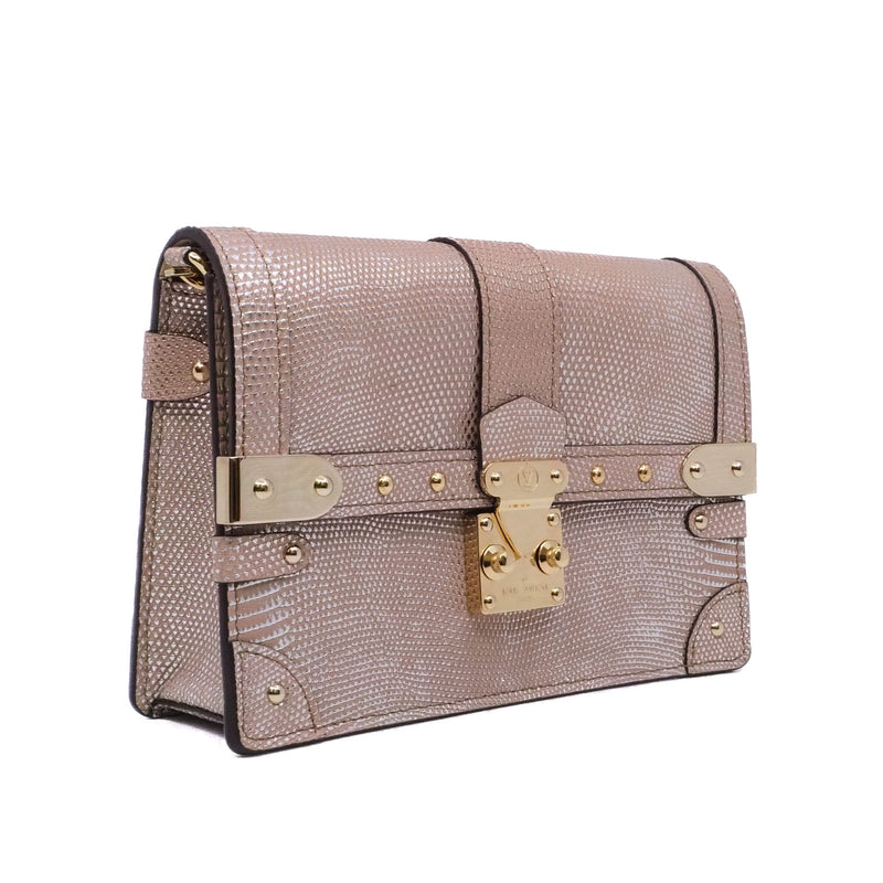 trunk woc in lizard pink/beige ghw 2022 - L'UXE LINK