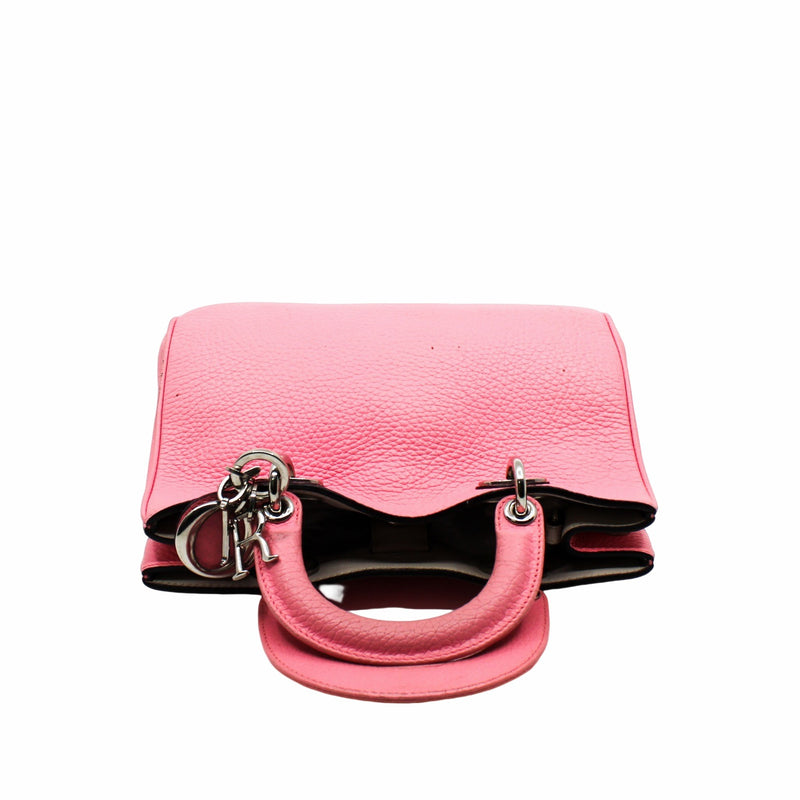 Diorissimo Tote Pebbled Mini Leather  pink phw - L'UXE LINK