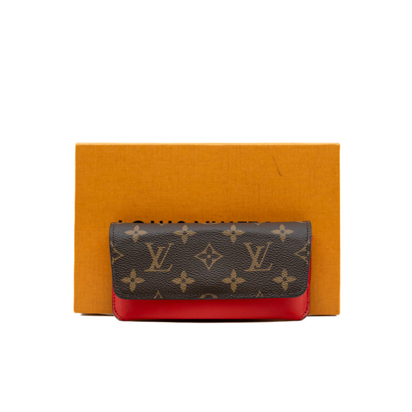 woody sunglasses case in monogram/red