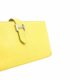 thumbnail bearn  long wallet lemon yellow  phw x stamp - L'UXE LINK