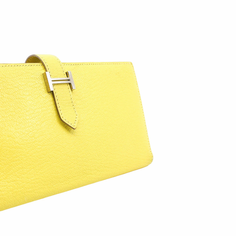 bearn  long wallet lemon yellow  phw x stamp - L'UXE LINK