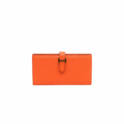 bearn long wallet orange ghw A stamp - L'UXE LINK